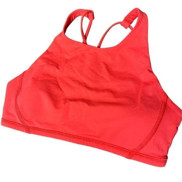 Lululemon Energy Orange Sport Bra Razorback Running Support Bra - Picture 3 of 7